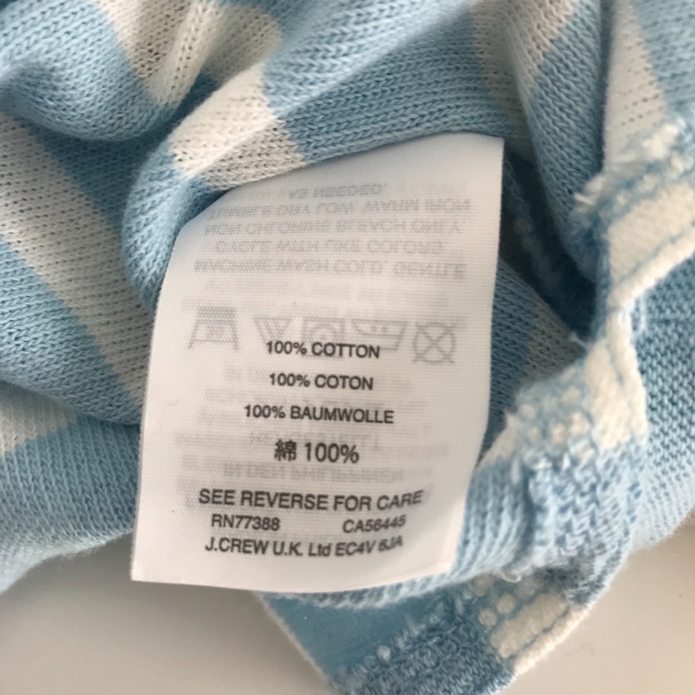 J. Crew Deck Striped Long Sleeve Tee *NWT* - Picture 7 of 7